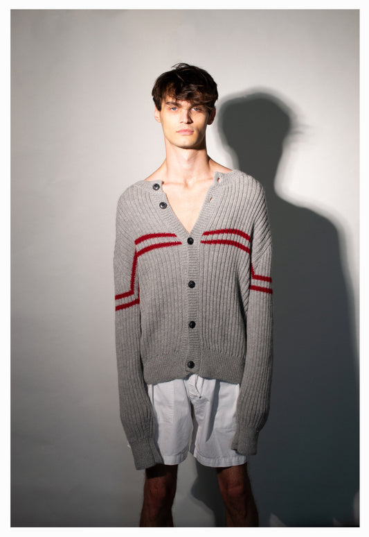 Striped Alpaca Cardigan