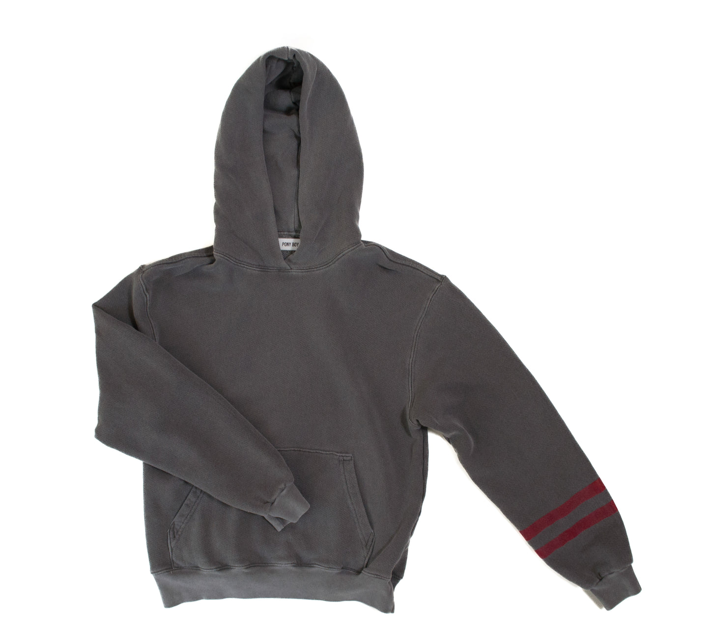 The Vintage Grey Hoodie - Hand Painted