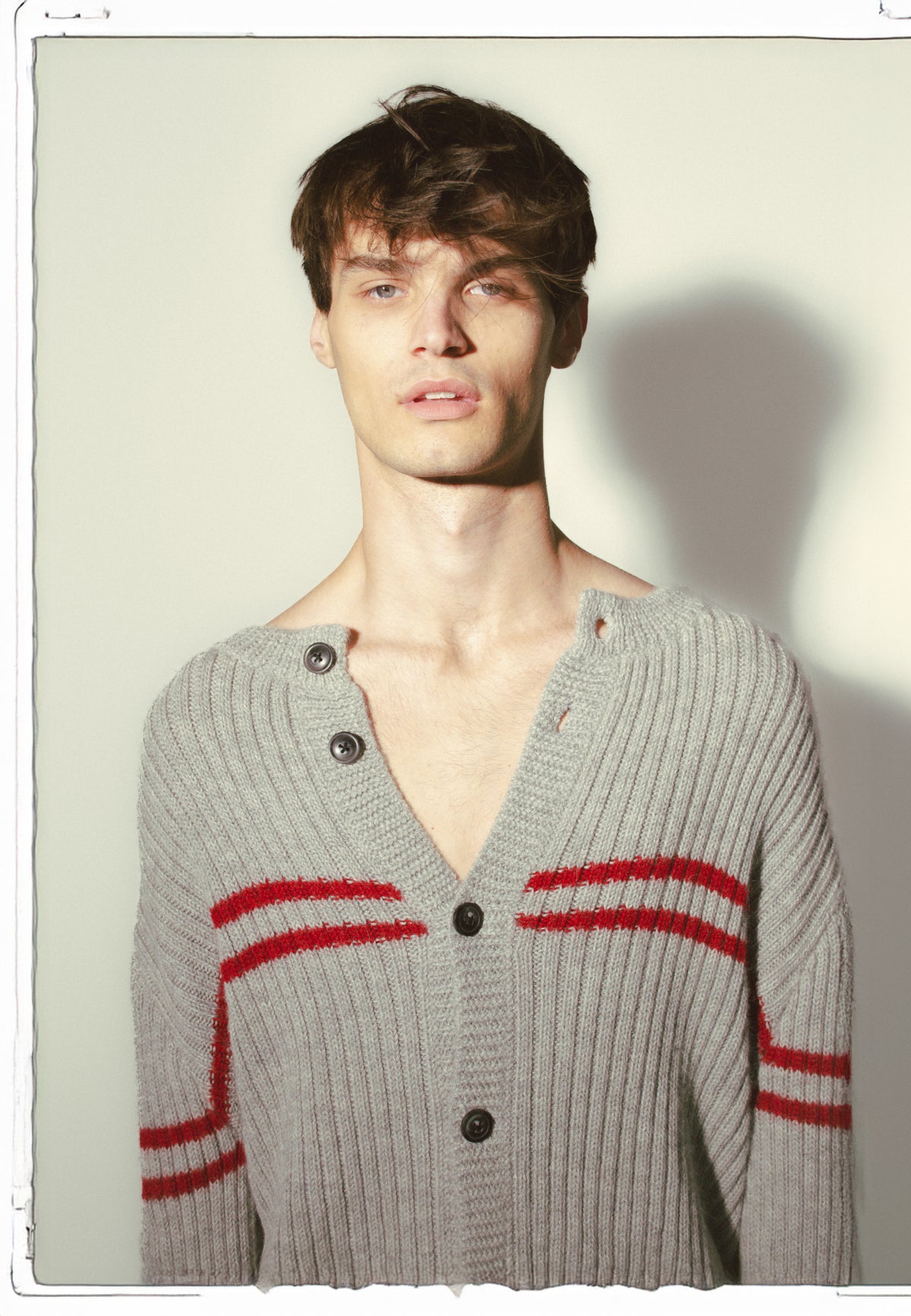 Striped Alpaca Cardigan