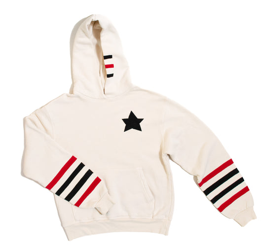 Star Varsity hoodie (hand painted)